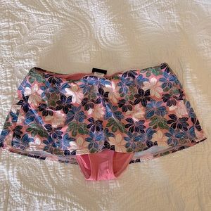 Reyn Spooner Skirted Floral Print Bikini Bottom - Size M